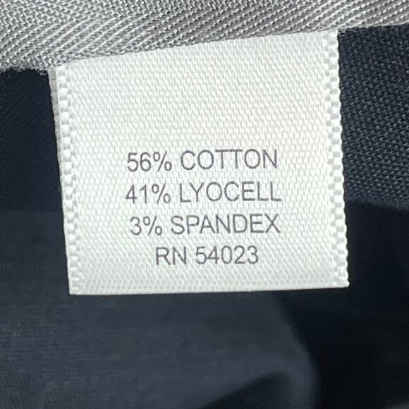 Banana Republic Martin Fit Navy Blue Stretch Wide Leg Trouser Pants Size 6 - Picture 5 of 6